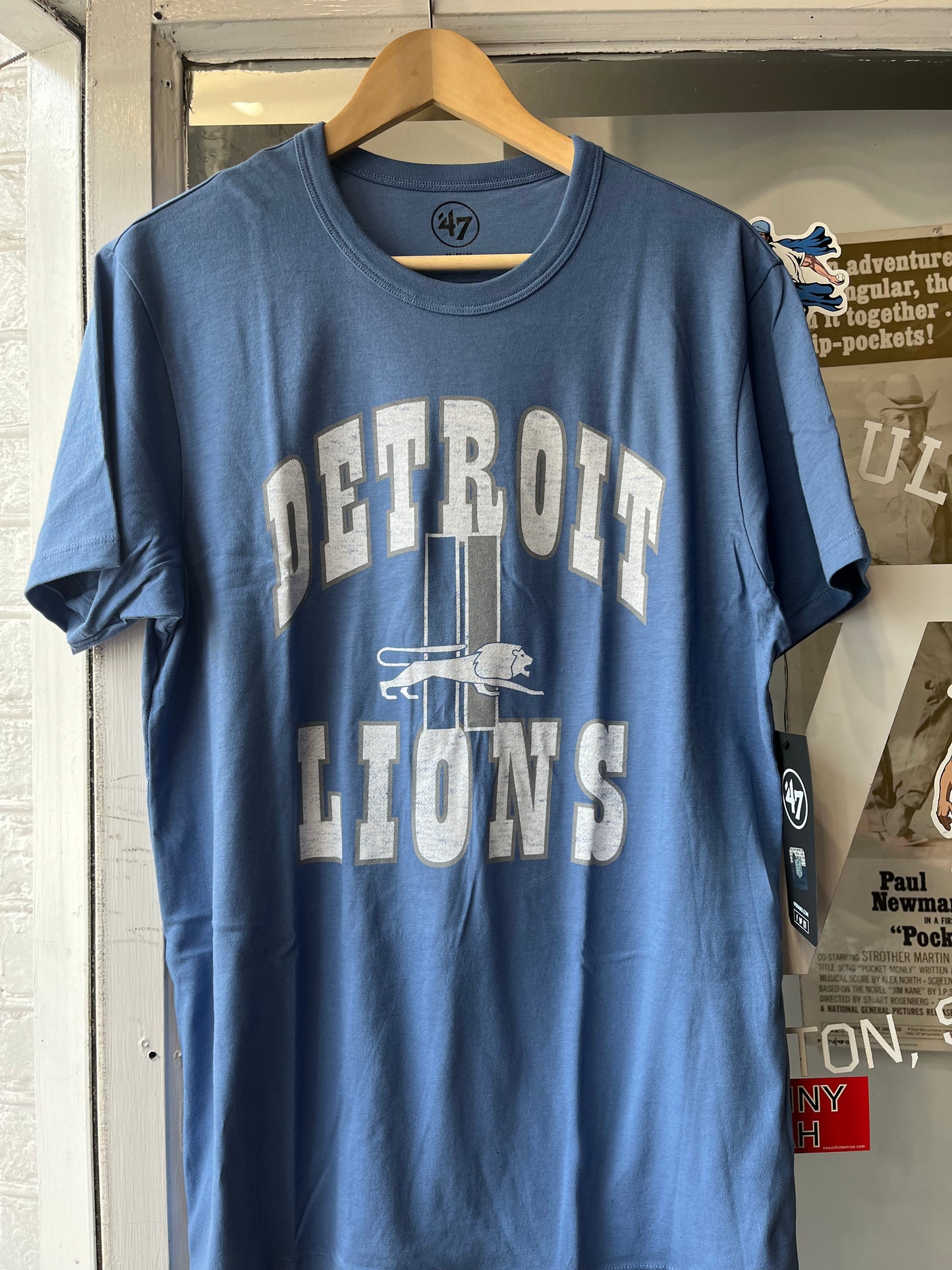 Detroit Lions Play Action Franklin Tee - 47 Brand (Blue)
