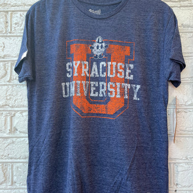 Syracuse Retro College Tee - Retro Brand (Heather Blue)