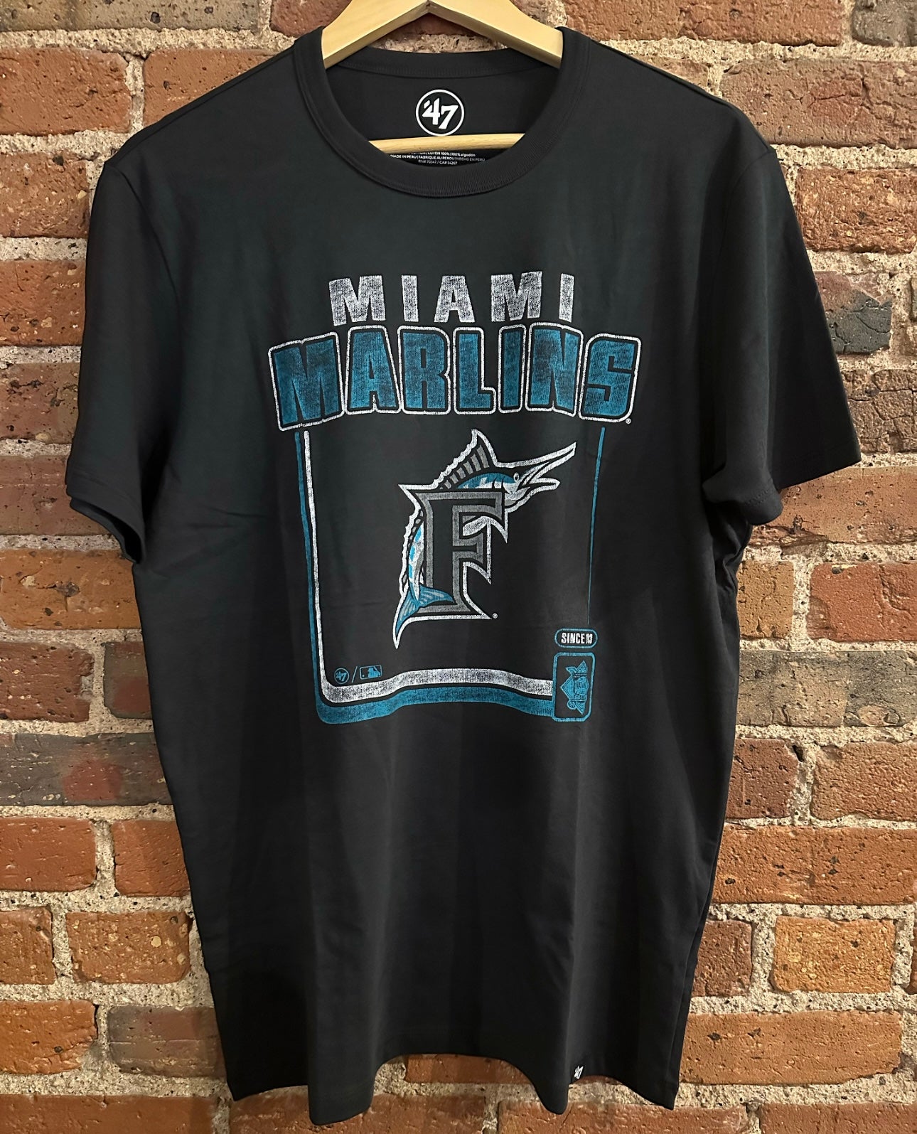 Miami Marlins Retro Logo T-shirt - 47 Brand