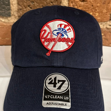 New York Yankees Retro Circle Logo Clean Up Hat - 47 Brand