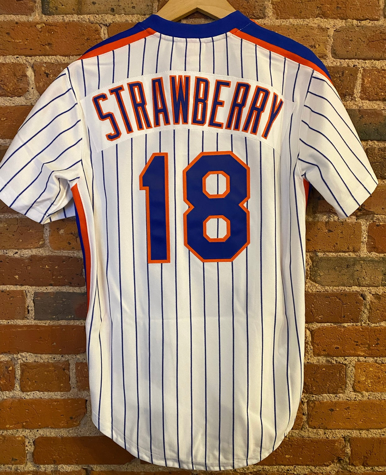 AUTHENTIC MITCHELL AND NESS DARRYL STRAWBERRY 1986 NEW YORK METS JERSEY 48  XL A5