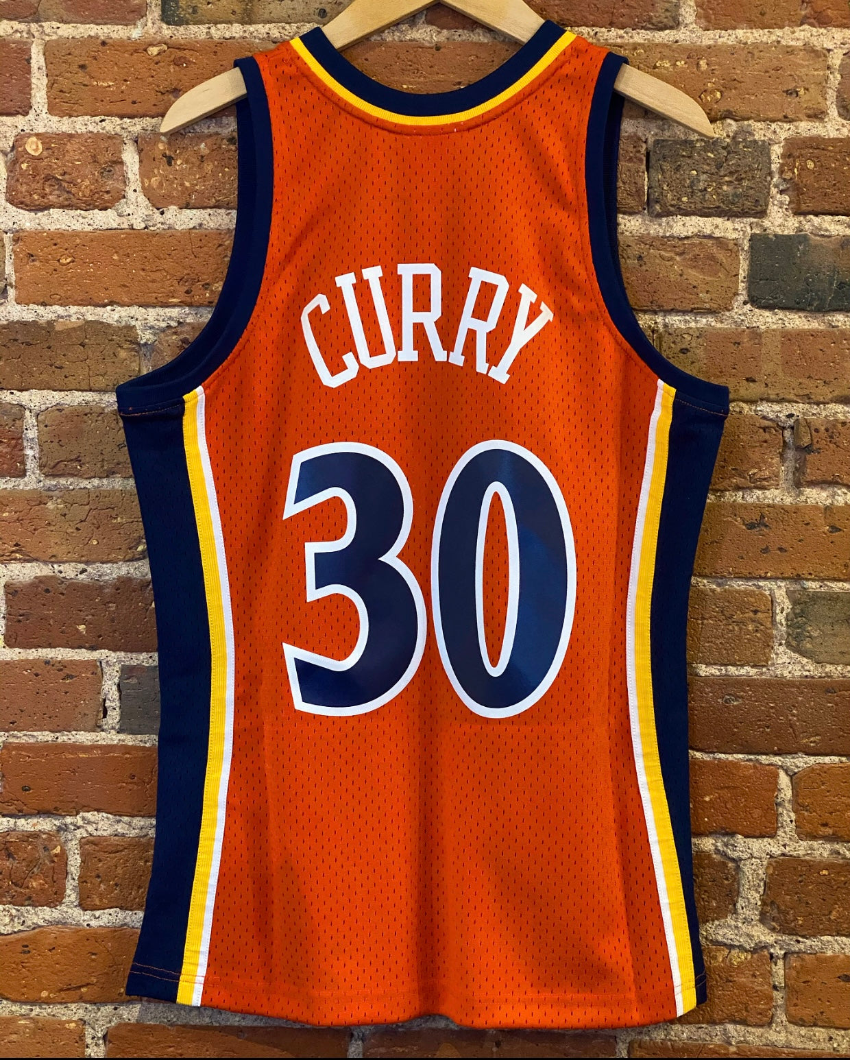 steph curry orange jersey