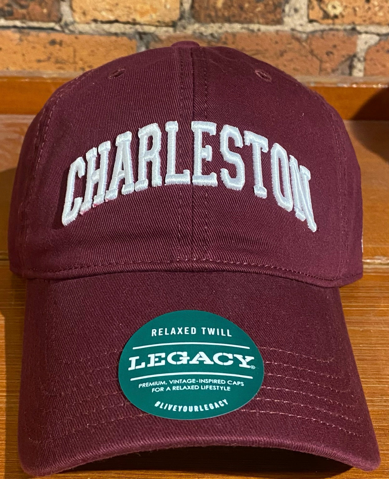 College of Charleston Text Across Hat - Legacy