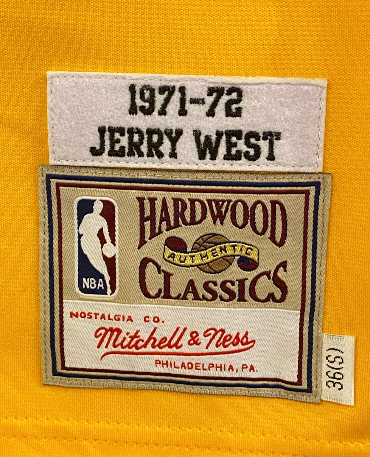 Lids Jerry West Los Angeles Lakers Mitchell & Ness Hardwood
