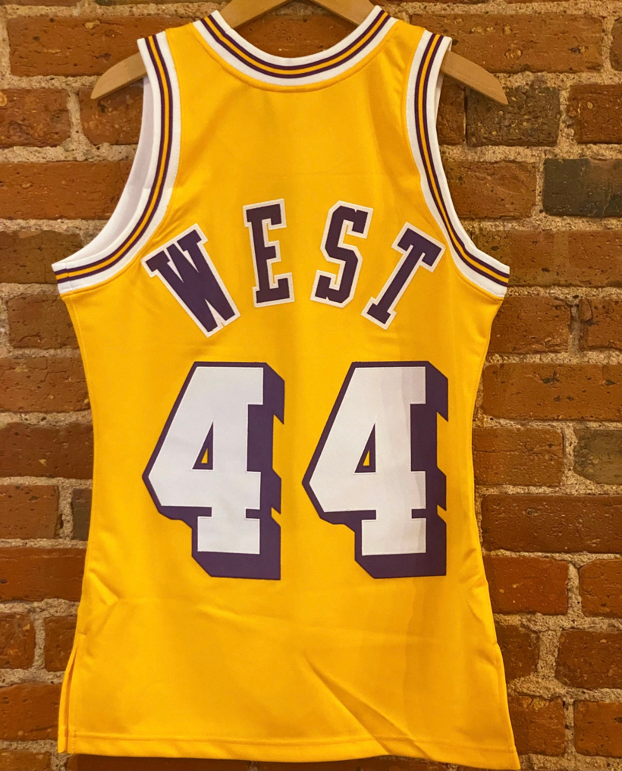 Mitchell & Ness Los Angeles Lakers #44 Jerry West royal Swingman Jersey