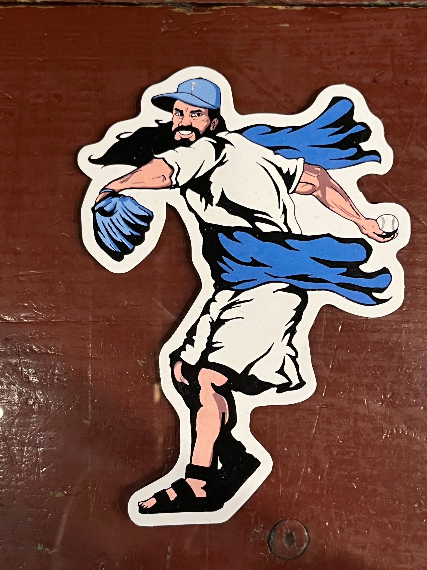 Strikeout Jesus sticker
